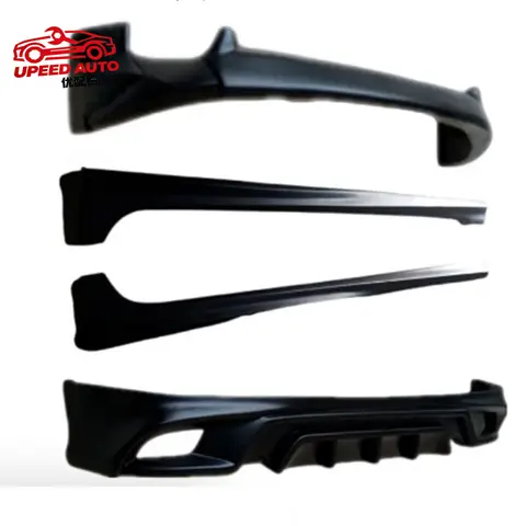 Suitable for 16-19 Toyota Yaris body kit exterior parts, thickened front lip spoiler, rear lip, side skirts, car modification pa