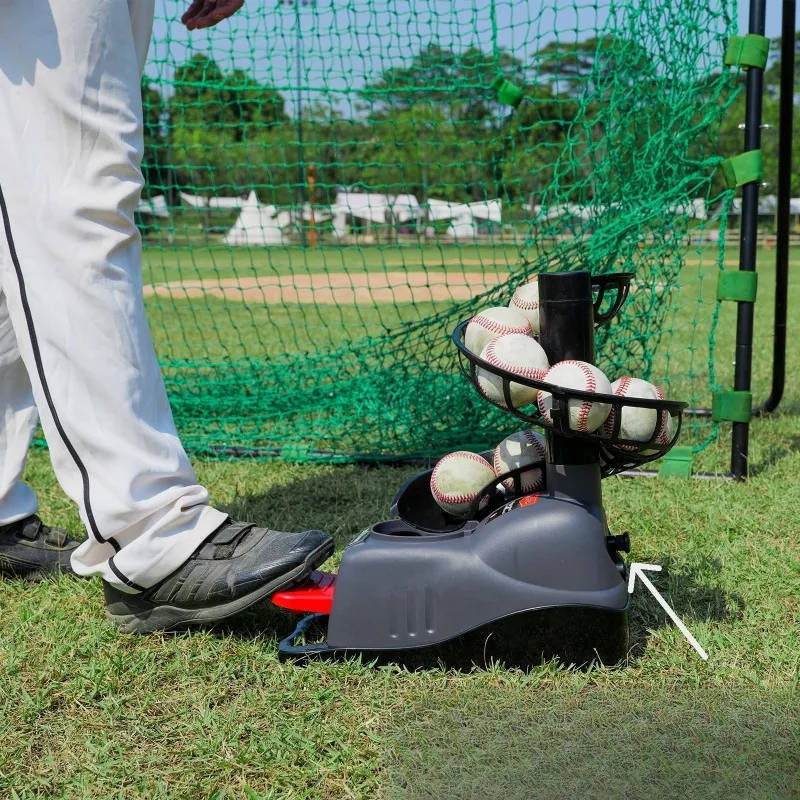 898BH Baseball Training Sports Foot Baseball Practice Tee Machine
