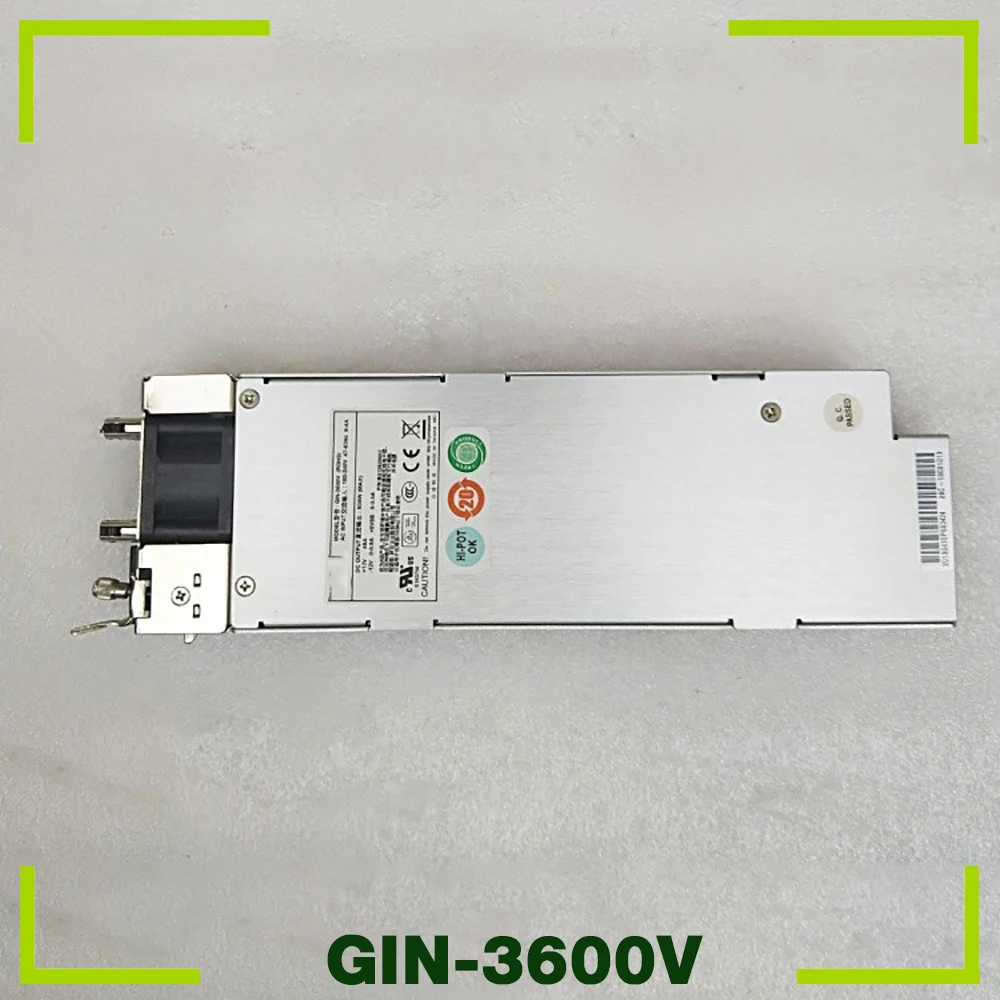 GIN-3600V For Zippy Server Power Supply B012820002 600W Fully Tested