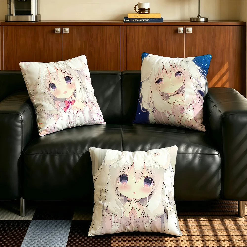 Visual Novel Misono Ichika cushion cover Comfortable Decorative For Bedroom Living room Dormitory Picnic and Holiday Decoration