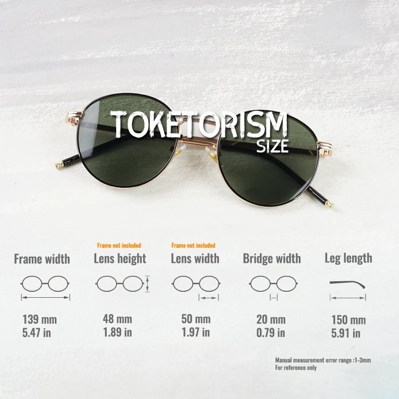 Toketorisme – lunettes de soleil rondes pour hommes et femmes, de styliste, UV400, de haute qualité, pour la conduite, 4856