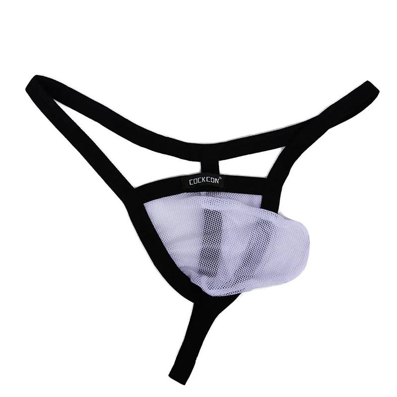 Mesh Mens Thong Perspective Man Lingerie Sexy Ball Pouch Male Underwear Sissy Jockstrap Fashion Briefs Super Flirty Peni Sleeve