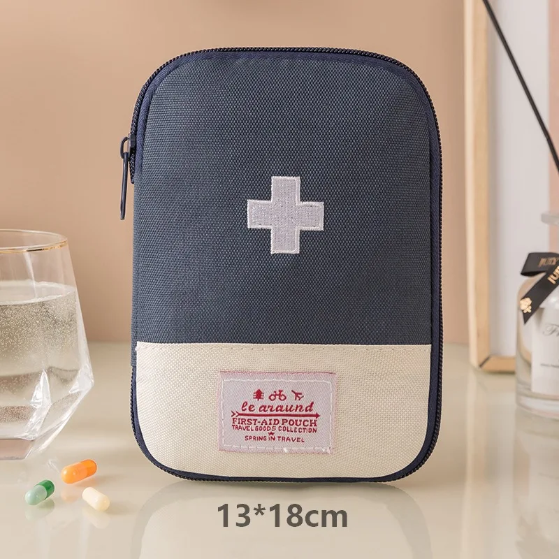 Outdoor First Aid Kit Bag Portable Travel Medicine Package Emergency Bag Small Medicine Divider Storage Organizer Camping