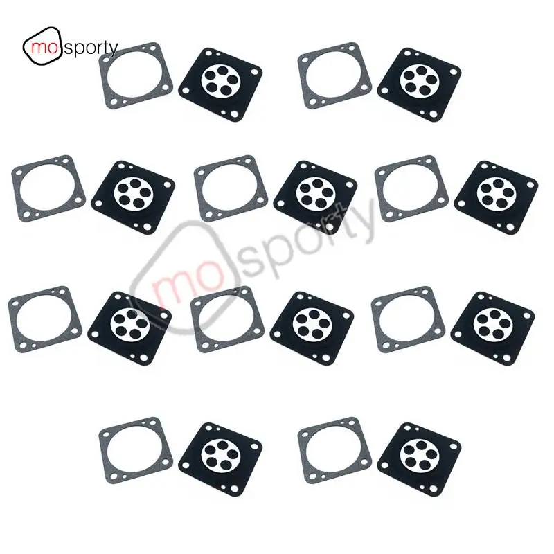 10 SET Carburetor Gasket & Diaphragm Repair Kit Fit For Bing 33 Fitted On Wacker BS45Y BS52Y BS65Y