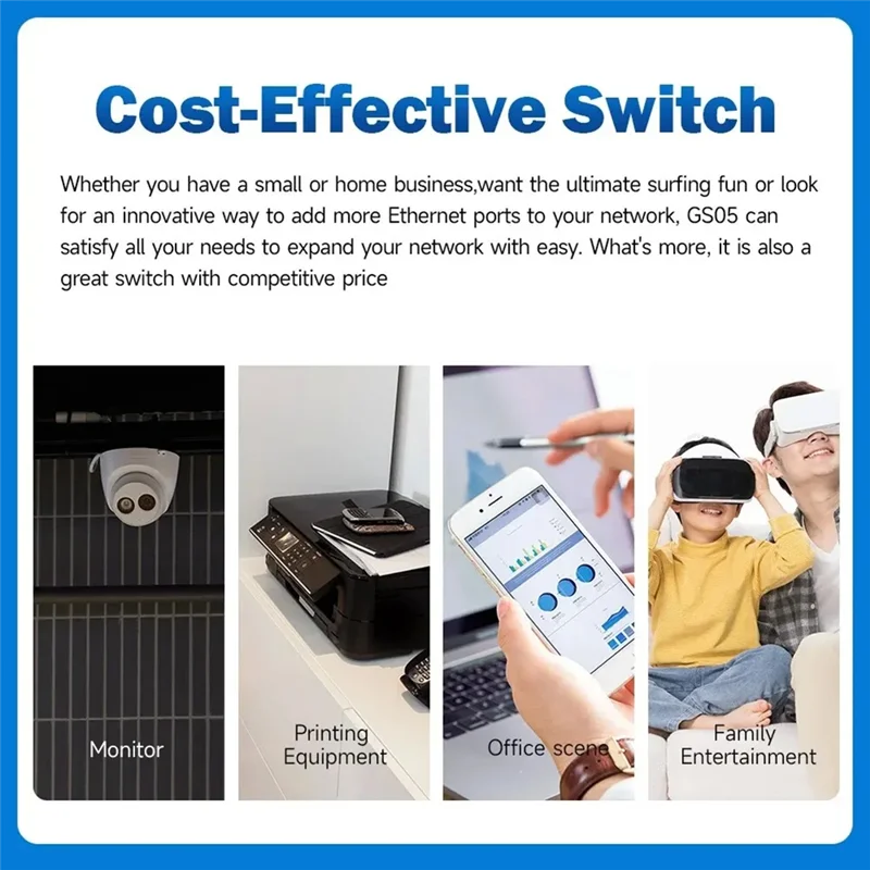 

AT82-Network Switch 5 Port 100/1000Mbps Gigabit Network Ethernet Switch Adapter Fast RJ45 Ethernet Switcher LAN Hub