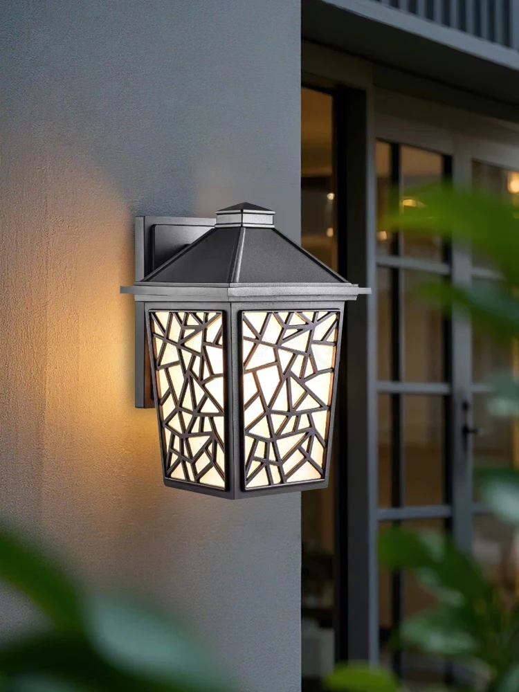 Applique extérieure traditionnelle en aluminium, étanche et antirouille, lampe de cour, balcon, villa rétro, garage, jardin