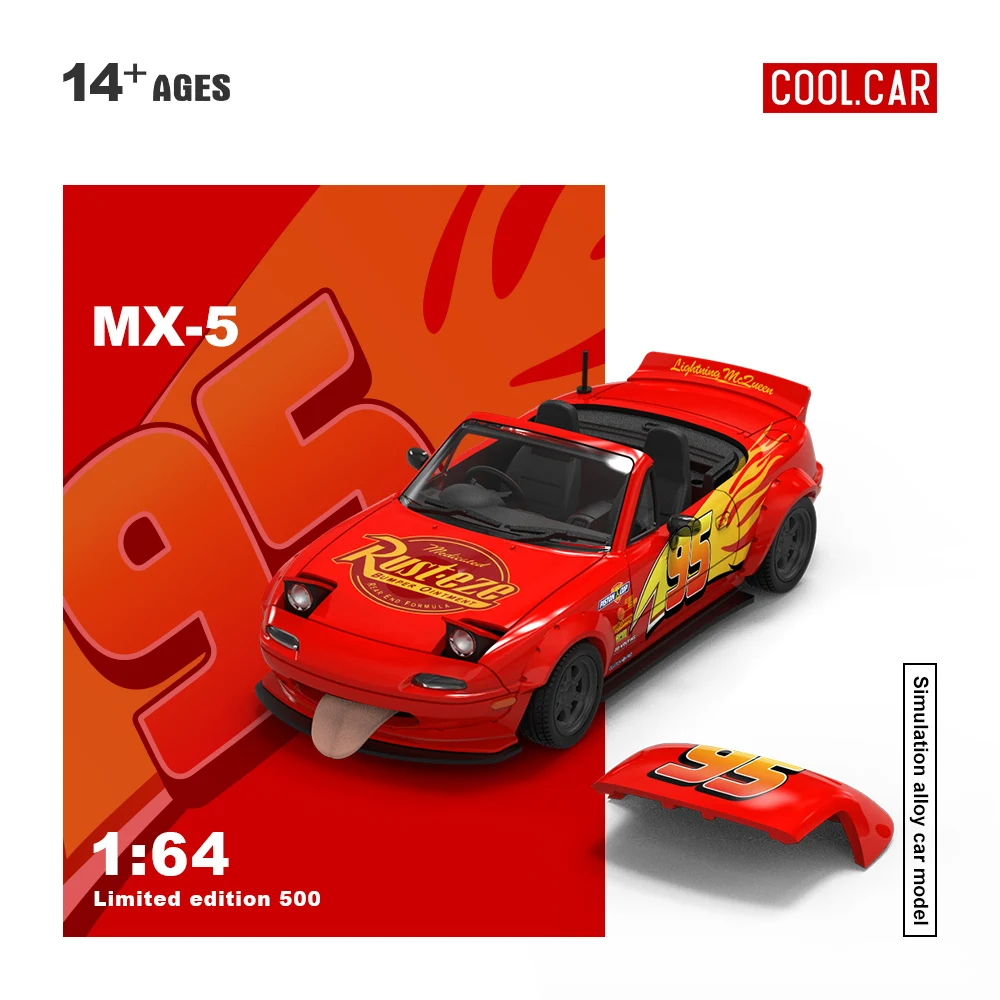 

Крутой автомобиль 1:64 красный 992/MX-5 имитация модели автомобиля из сплава для коллекции, дисплея и подарка
