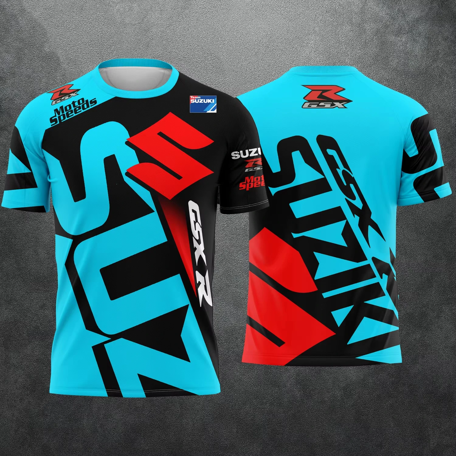 2026 New Suzuki Racing Team Men's T-shirt Summer Short Sleeve Sports Male Clothes Tee Shirt