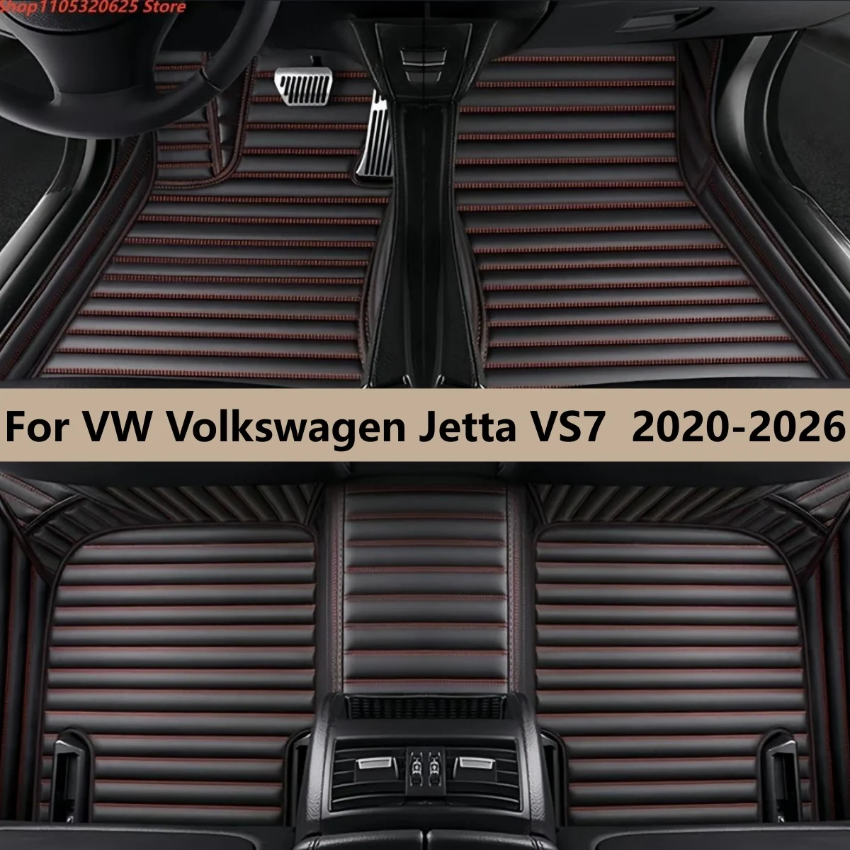 

Car Floor Mats For VW Volkswagen Jetta VS7 2020 2021 2022 2023 2024 2025 2026 Interior Details Accessories Artificial Leather