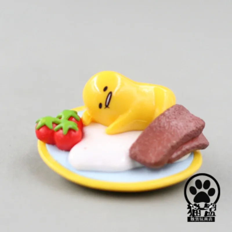 Anime Japan Gudetamas Yolk Lazy Eggs Toy Cute Kawai Doll Gashapon Capsule Toy Decoration Figures Model Kids Gifts