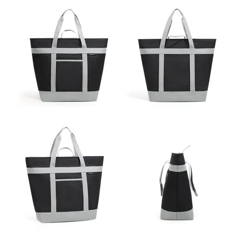 Insulated Handbags Bento Lunch Box Thermal Bag Large Capacity Food Zipper Storage Bags Container for Women Cooler Travel Picnic