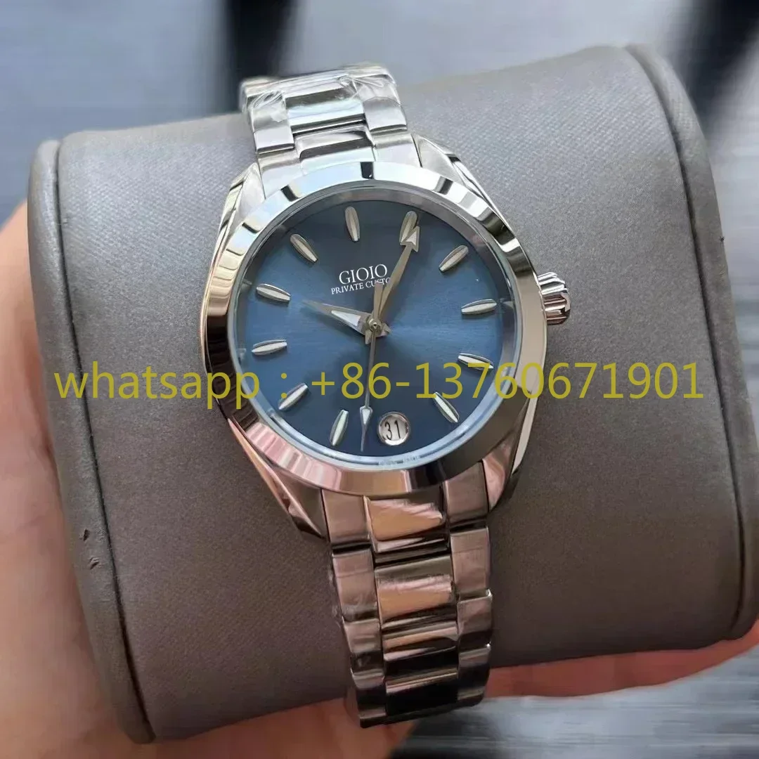 Luxury New 2023 Women Automatic Watch Mechanical Sapphire Green Blue Luminous Stainless Steel Date Sport Watches