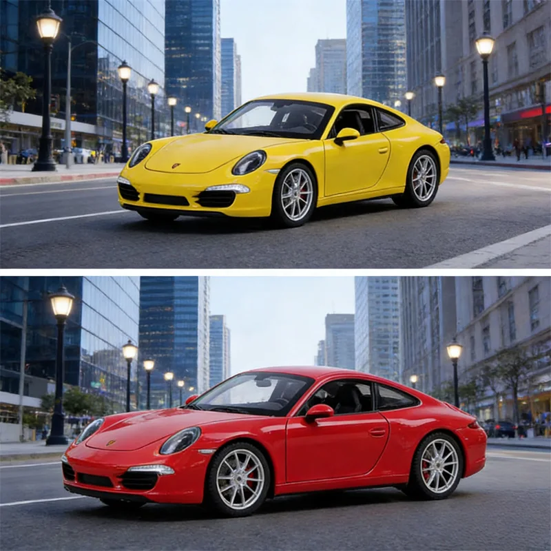 

Новинка в наличии: Модель автомобиля Porsche 911 Carrera S в масштабе 1:24, имитация из сплава, игрушечная модель, украшение для сцен, подарок, коллекционный предмет