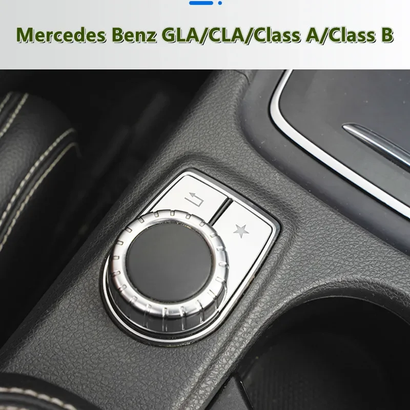 

Center Console Multimedia Buttons Decals Decoration Cover Trim Stickers For Mercedes Benz C117 CLA X156 GLA W176 W246 A B Class