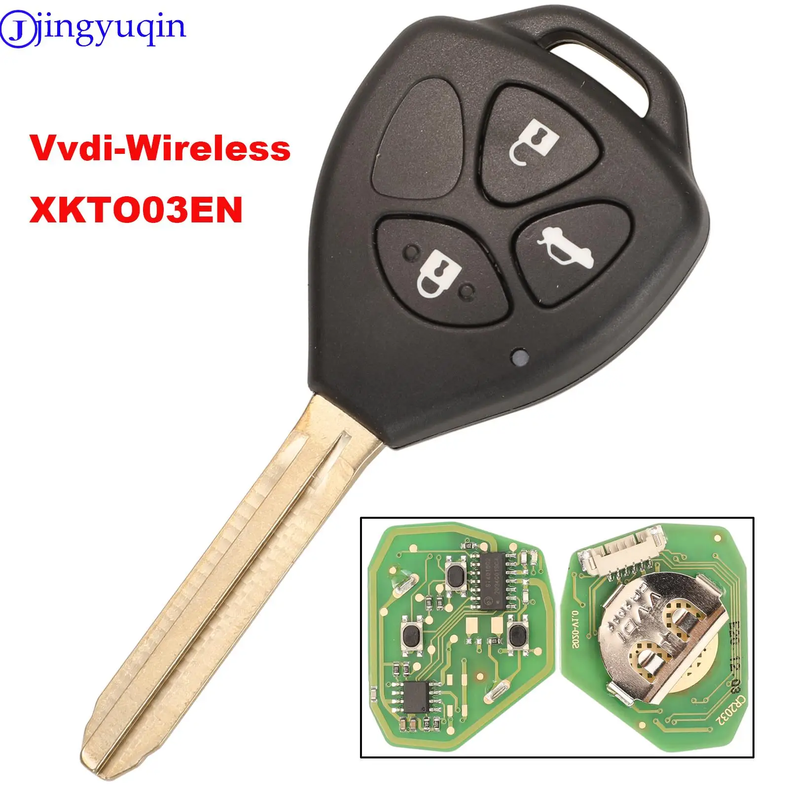 XHORSE jingyuqin XKTO03EN Wired Universal Remote Key for Toyota Style 3 Buttons English Version