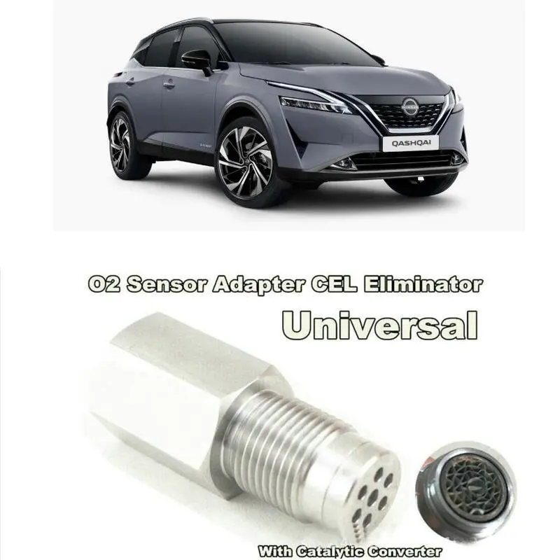 O2 sensor adapter cel eliminator with catalytic converter For Nissan qashqai j10 juke qashqai j11 tiida sentra titan versa xterr