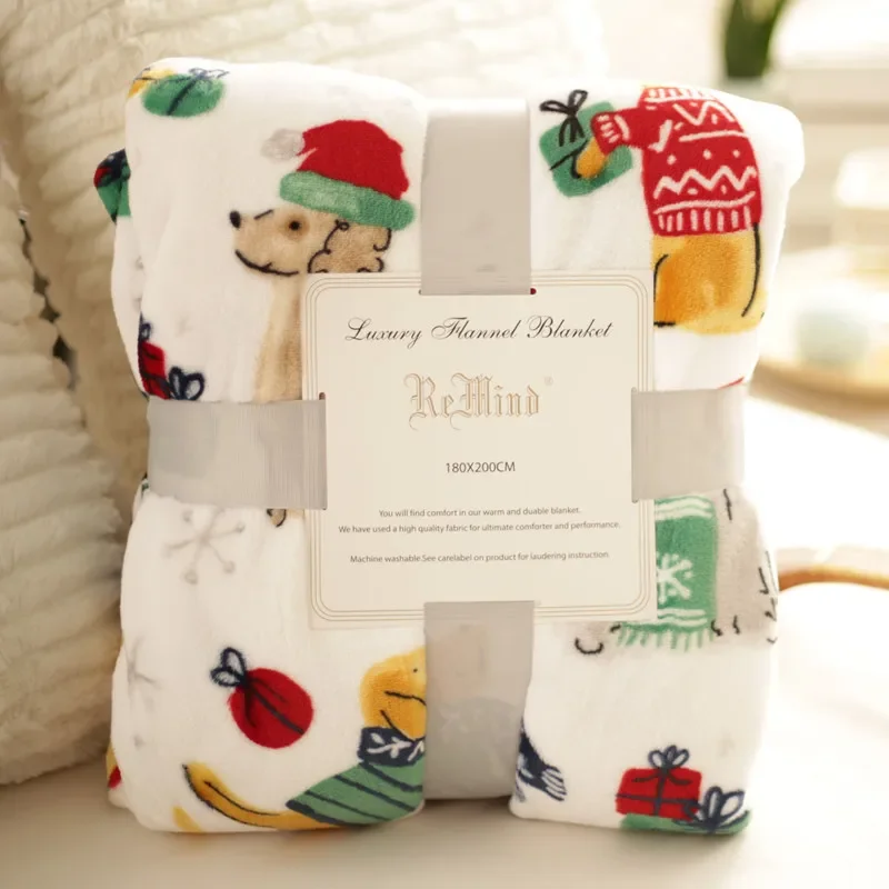 Modern Cartoon Cat Blankets Wide Flannel Soft Breathable Warm Cover Nap Blanket Camping Sofa Blanket Bedding Sheet Home Supplies