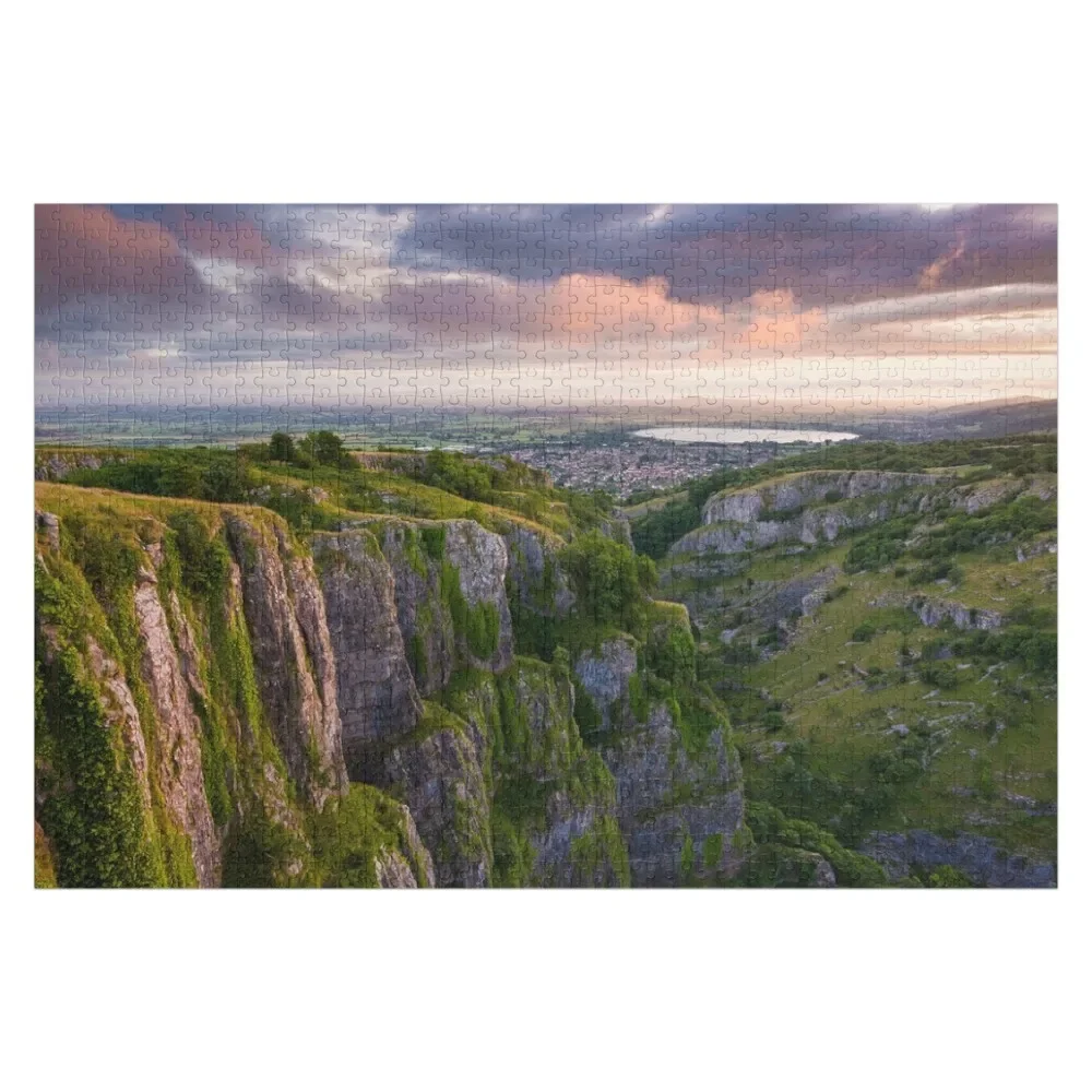 

Cheddar Gorge, Somerset Jigsaw Puzzle Wooden Name Custom Personalized Personalized Kids Gifts Puzzle