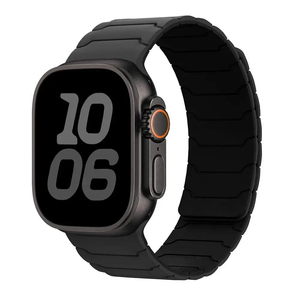 Magnetisches Silikonarmband für Apple Watch Ultra 3 2 49mm 45mm 44mm 40mm 42mm 46mm 41mm 38mm IWatch Series 11 10 SE 9 8 7