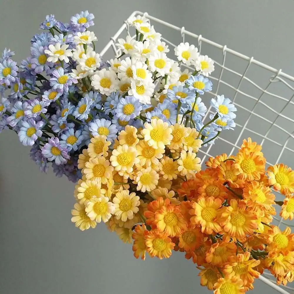 

Gift Party Home Office Table Indoor Outdoor Fake Flowers Daisy Flowers Garden Crafts Wedding Decoration Artificial Flowers