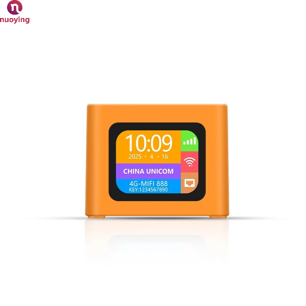 NUOYING Mini 4G LTE WLAN-Router 3000mAh Tragbarer Reise-WiFi-Hotspot SIM-kompatibel