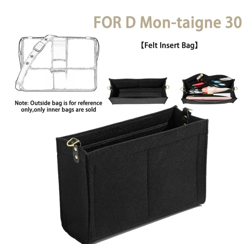 

Повстяной органайзер EverToner с несколькими карманами для путешествий для D Mon-taigne 30, портативный органайзер для косметических сумок