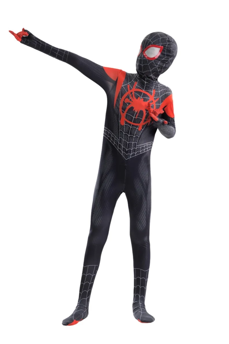 Miles Morales Spider Theme Full Zentai Cosplay Suit Outfit Halloween Party Costume Collectible Holiday Gift For Cos Fans