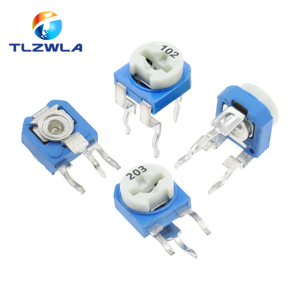 20PCS RM065 RM-063 Series 100 200 500 1K 2K 5K 10K 20K 50K 100K 200K 500K 1M Ohm Trimpot Trimmer Potentiometer Variable Resistor