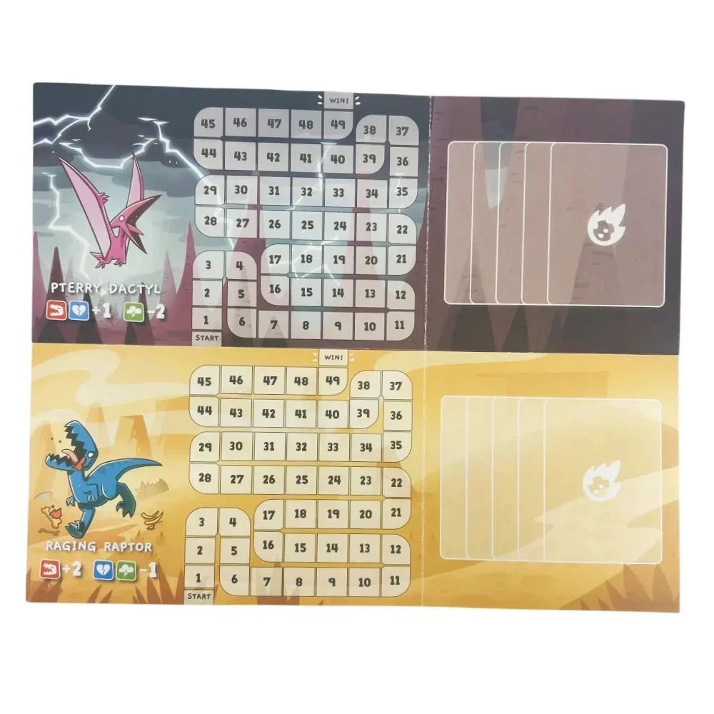 Happy Little Dinosaurs Engels Eenhoorn Schaak- en Kaartstrategie Gevaren Bordspel Kaarten