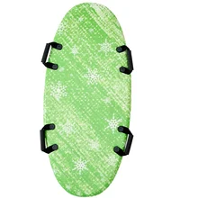 Kids Comfort Foam Snow Sled Long Size, All-Season Grass Skiing & Snowboarding Slider Board for Outdoor Play