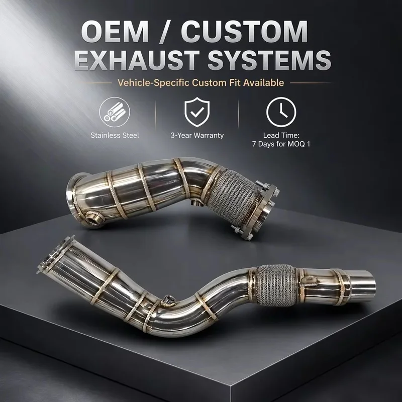 Perfectly Customized Performance Exhaust Downpipe Specifically Designed for BMW M3 M4 F82 F80 3.0T 2014-2019