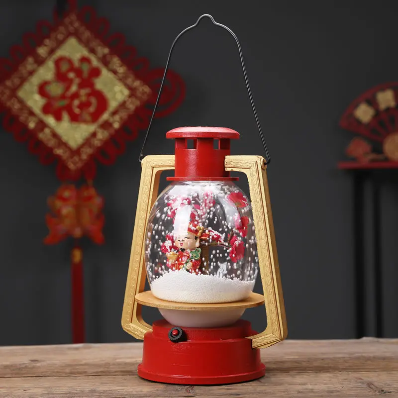 غونغ شي فا كاي الموسيقى Piaoxue إله الثروة Yuanbao الحصان فانوس السنة الجديدة مهرجان الربيع زينة زخرفية مصابيح تعليق للزينة H #2