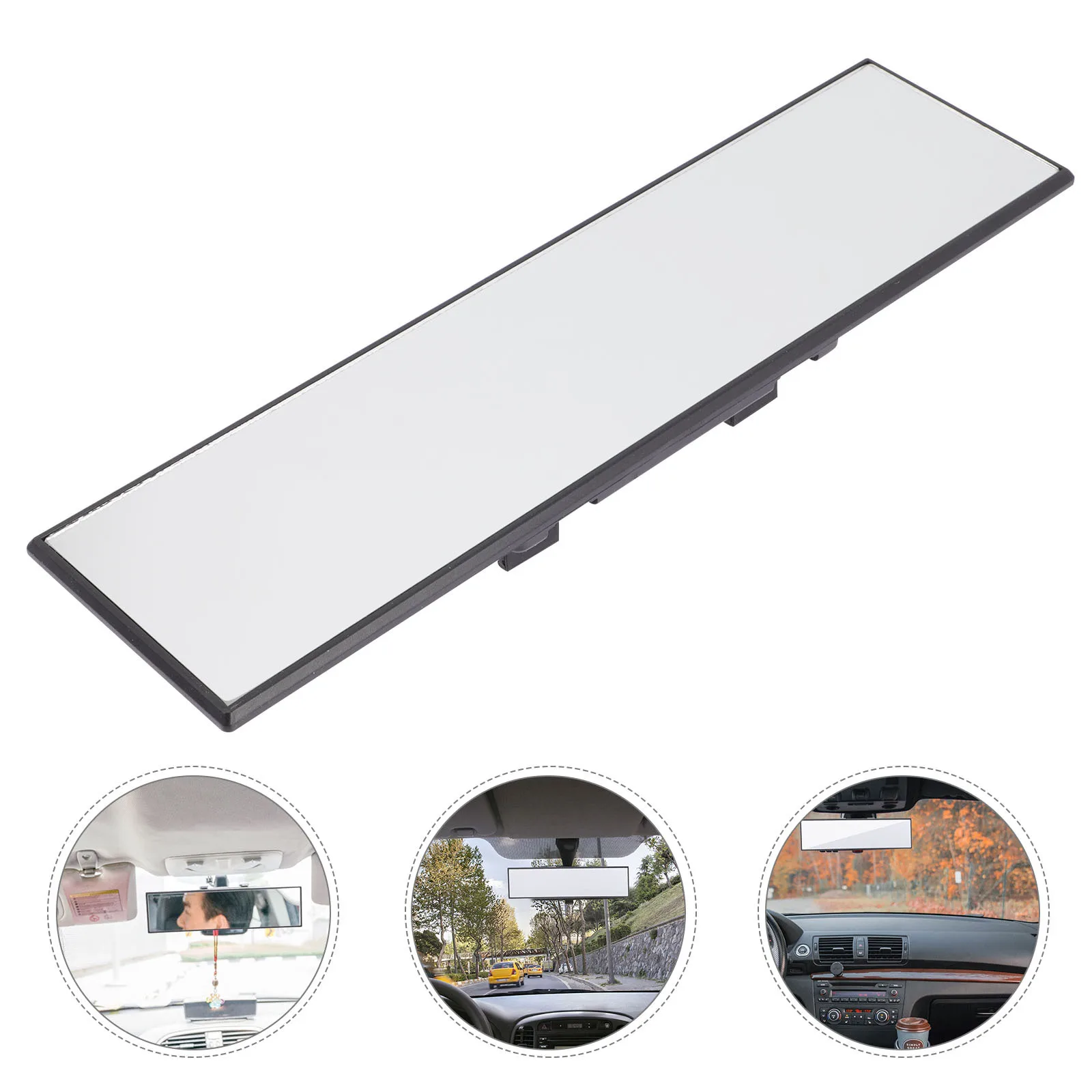 

Interior Rearview Mirror Universal Clear View Safe Driving Lightweight Durable Creative Design Rear View Mirror