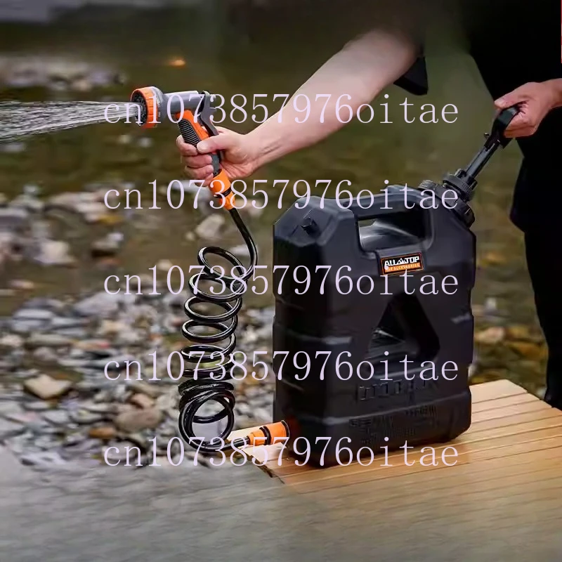 

21-литровый портативный автомобильный бак для воды под давлением для бездорожья, кемпинга и душа на природе