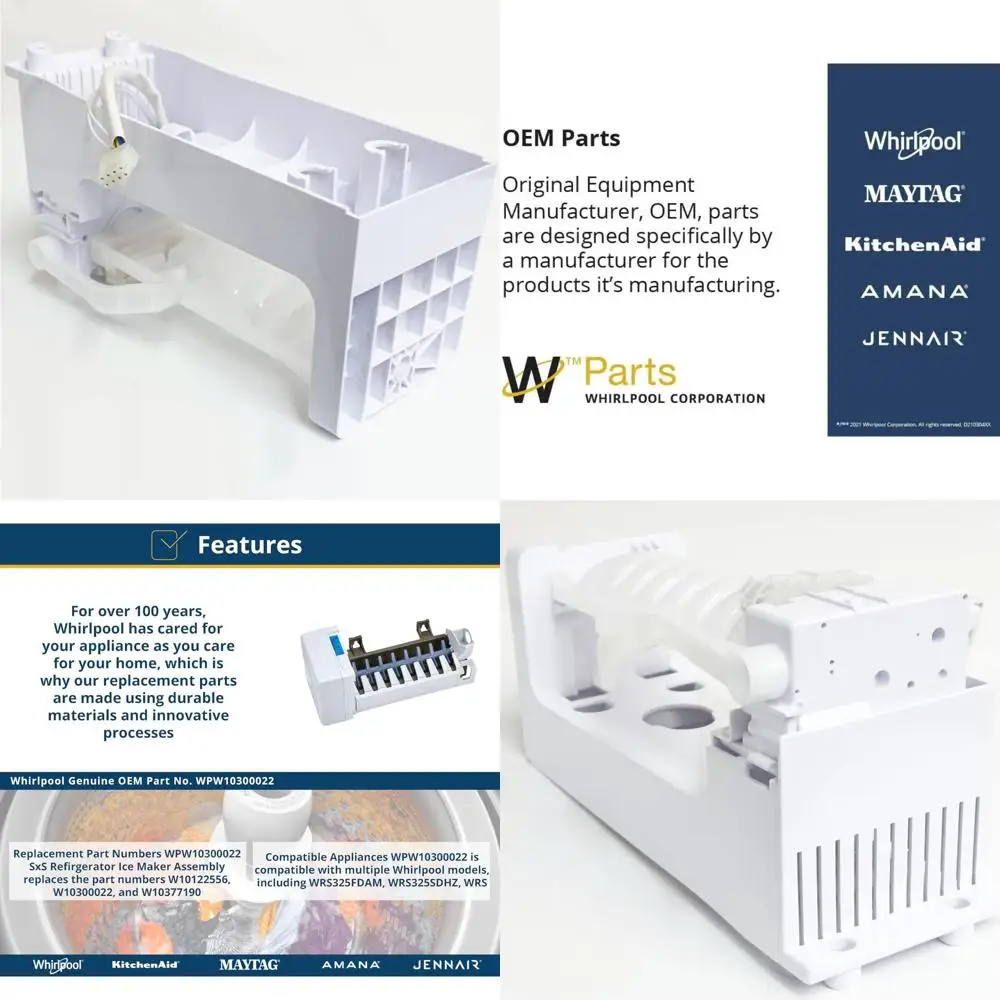 

Ice Maker Assembly for Refrigerator Freezer - High-Quality Replacement Part with Efficient Ice Production