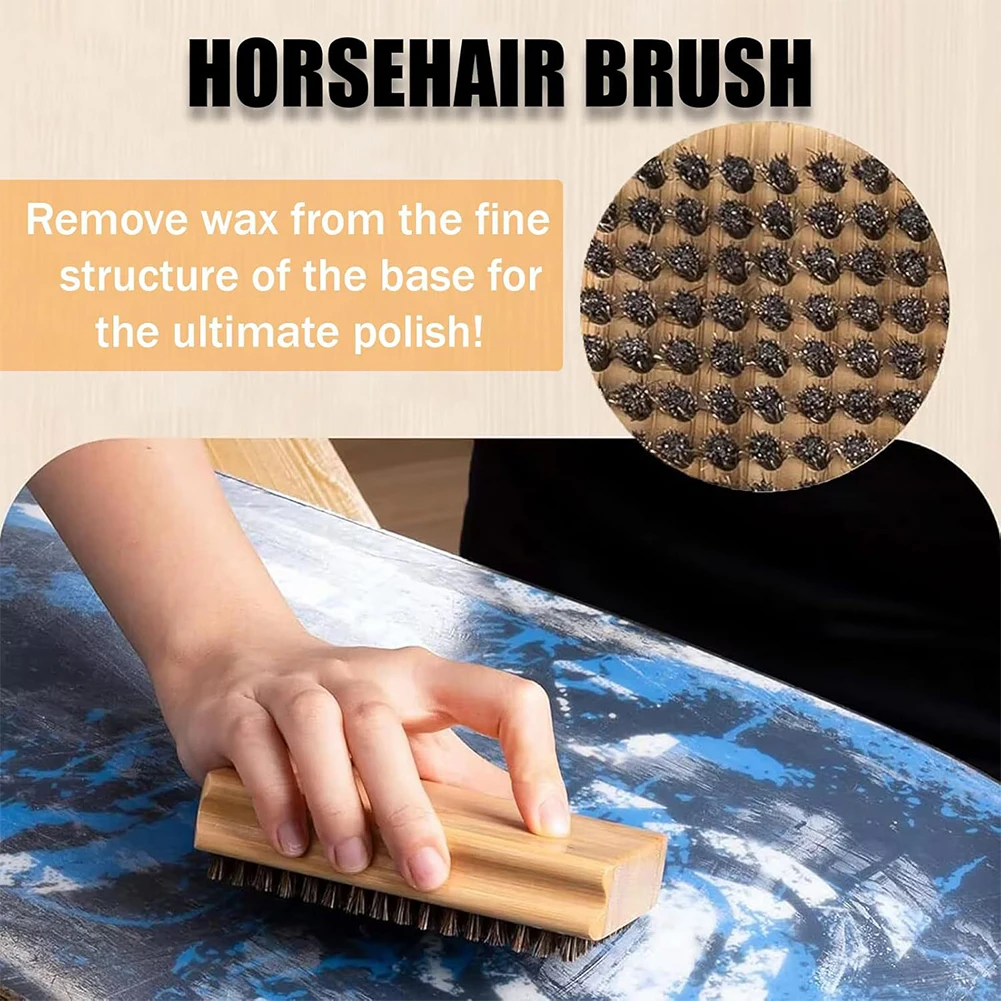 

3/6 шт., восковая щетка для лыж/снеуборда, эргономичная ручка, щетка для сноуборда, набор лыжных восковых кистей, портативные тюнинговые щетки для катания на лыжах на открытом воздухе