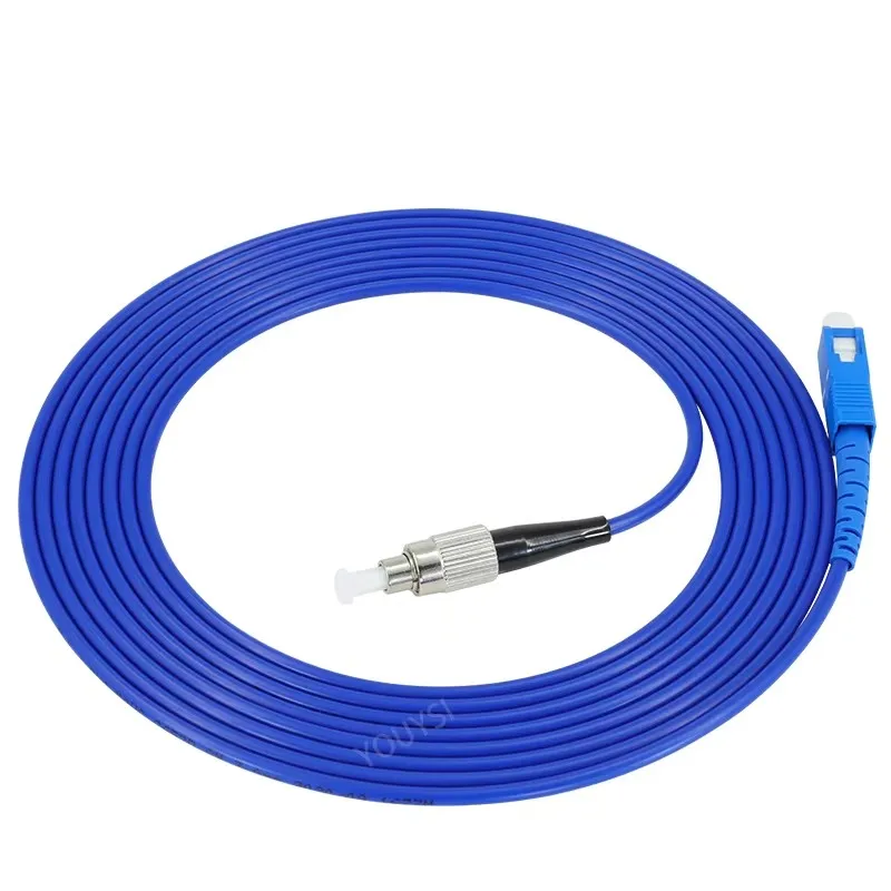 YOUYSI SC-FC UPC Armored Fiber Optical Cable Patch Cord Simplex SM FTTH Fiber Optic Jumper Cable 3m/5m/10m/15m/20m/30m