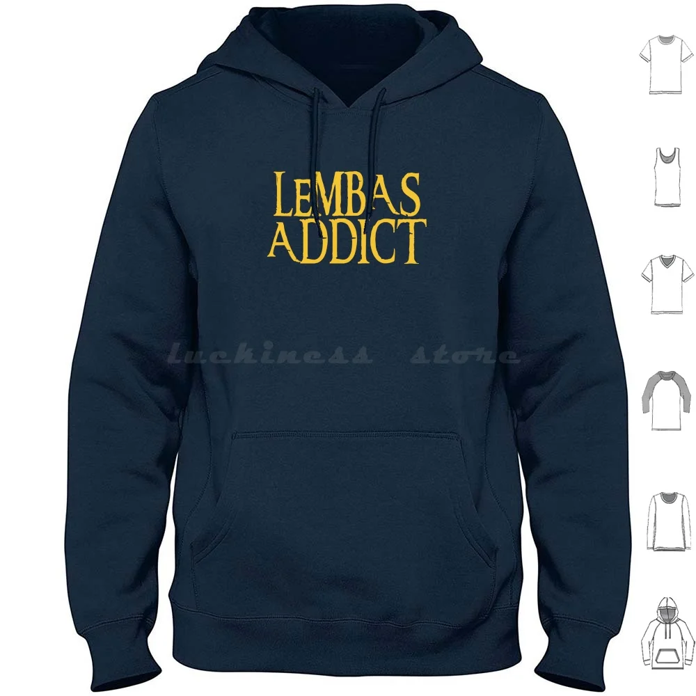 Lembas Addict Hoodie Cotton Long Sleeve Tolkien Fantasy Gandalf Frodo The Middle Earth Aragorn Bilbo Ring The Jrr Tolkien