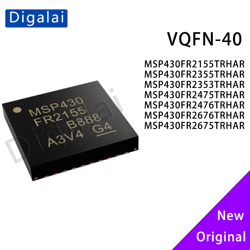 

Original MSP430FR2xxxTRHAR FRAM MCU 32KB +4KB RAM Ultra-Low Power 1.8-3.6V VQFN-40 for Industrial & Smart Meter Applications