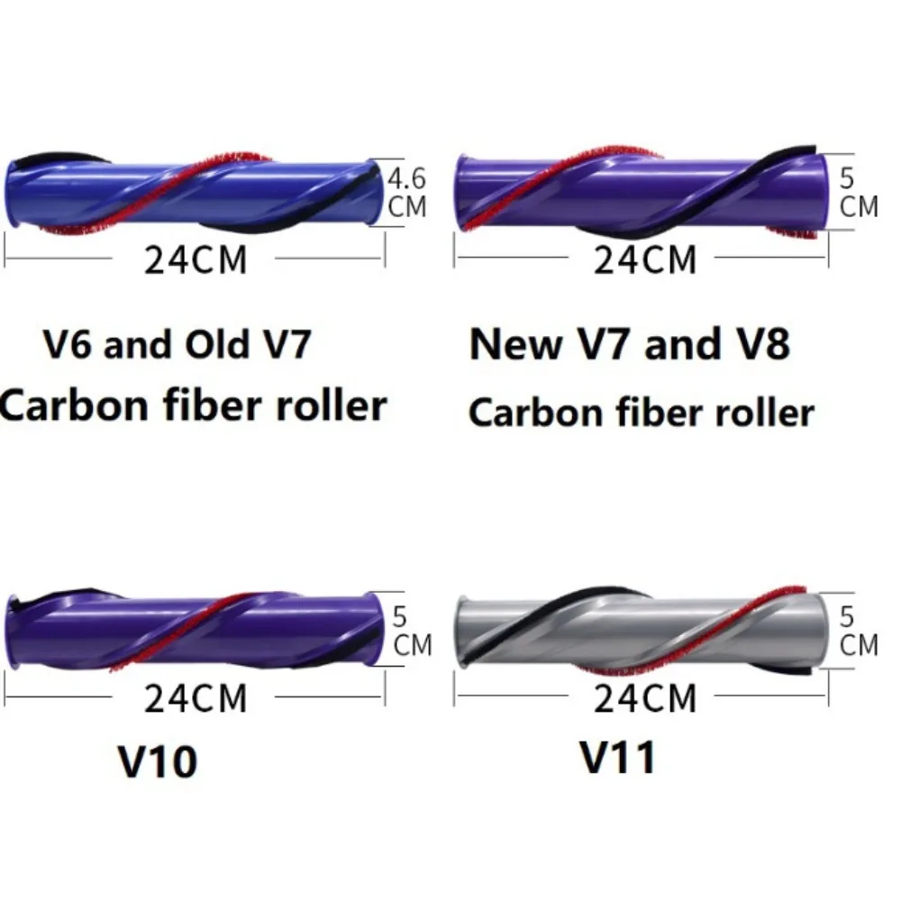 لفة فرشاة استبدال الفراغ دايسون V6 V7 V8 V10 V11 - مرفق رأس منظف المحرك المباشر بمحرك