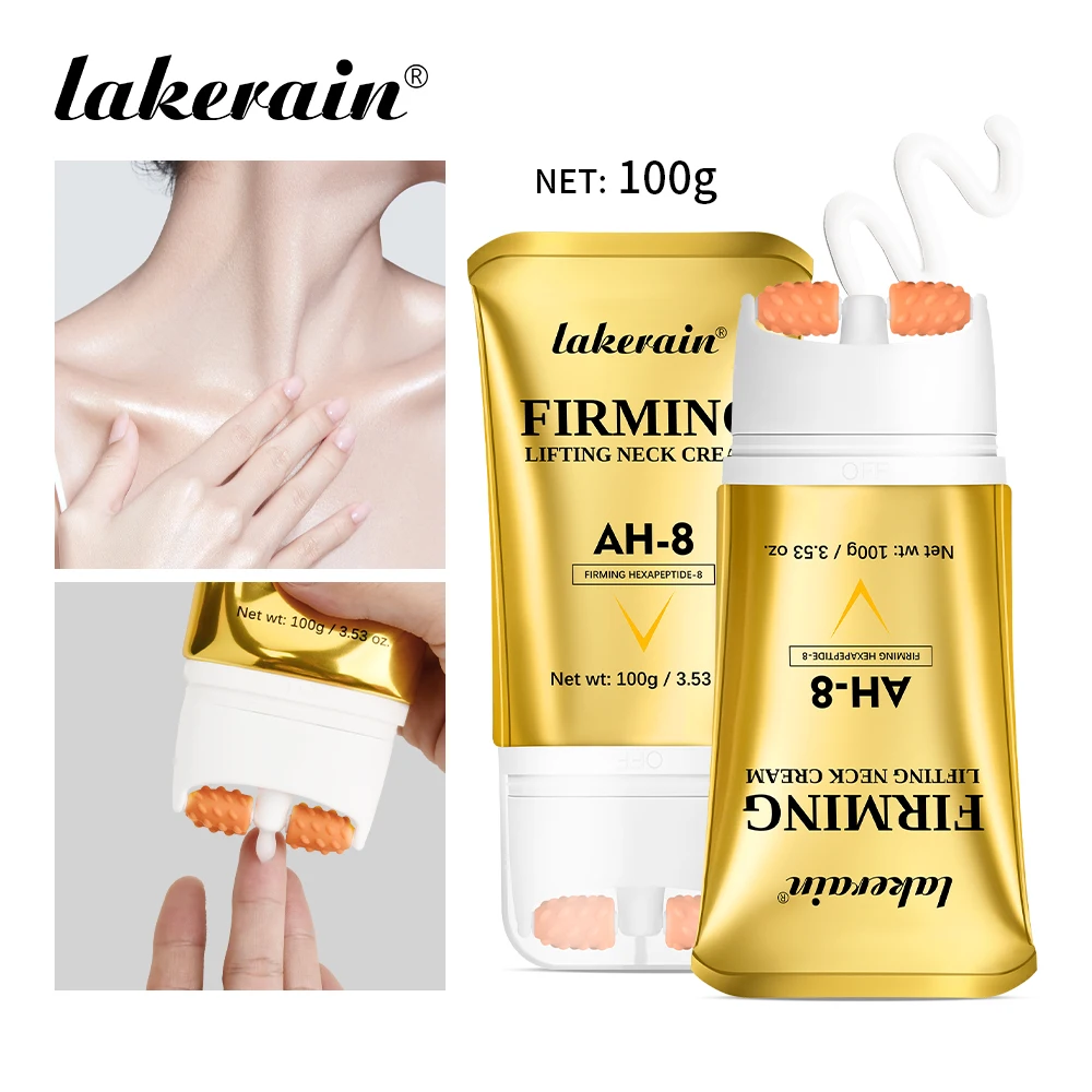 AH-8 Crema para el cuello reafirmante no pegajosa hidrata profundamente, suaviza y refina la piel con una crema para el cuello de textura ligera.