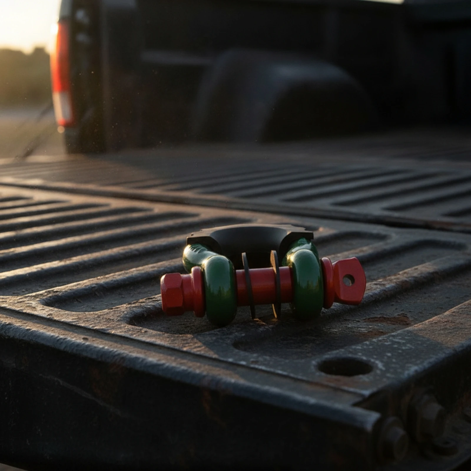 2 Pieces Shackles with Rubber Sleeve Guarding Bow Shackles Shackle with Screw Pin Threaded Bow Shackle Smooth for Truck Owners view 4