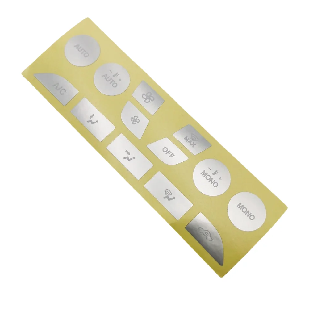 Car Interior Covers A C Button Stickers For Ford Focus Interior Vinyl Material Reduced Light Penetration Illuminated Lettering