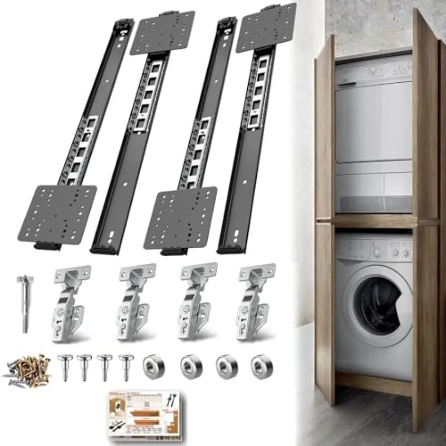 

20-дюймовый скрытый дверной механизм Pro Kit с нагрузкой до 48 фунтов, с фрезой Форстнера и системой плавного закрывания, для скрытых дверей и дверей-пеналов