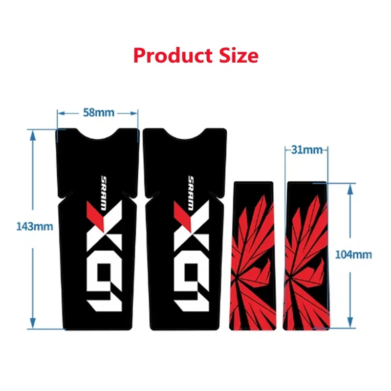 MTB Road Bike Crank Stickers for 2022 X01 Vinyl Waterproof Antifade Mountain Bicycle Cycling Racing Dirt Decals