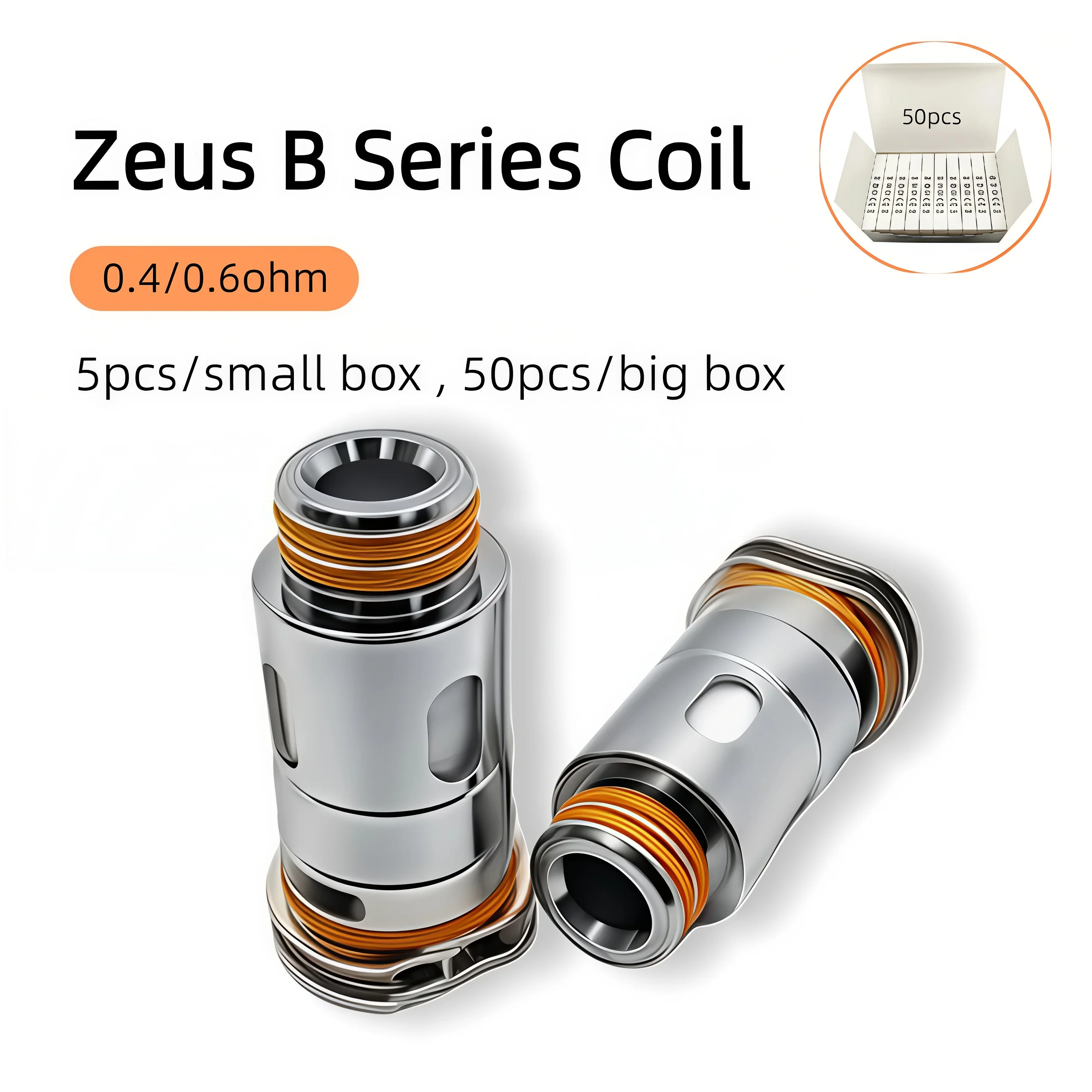 50 Geekvape Aegis Boost plus/LE Bonus/Aegis Hero/Zeus Nano Zeus B Series Boost Coil 0.6/0.4ohm Vape replacement coil - related product image