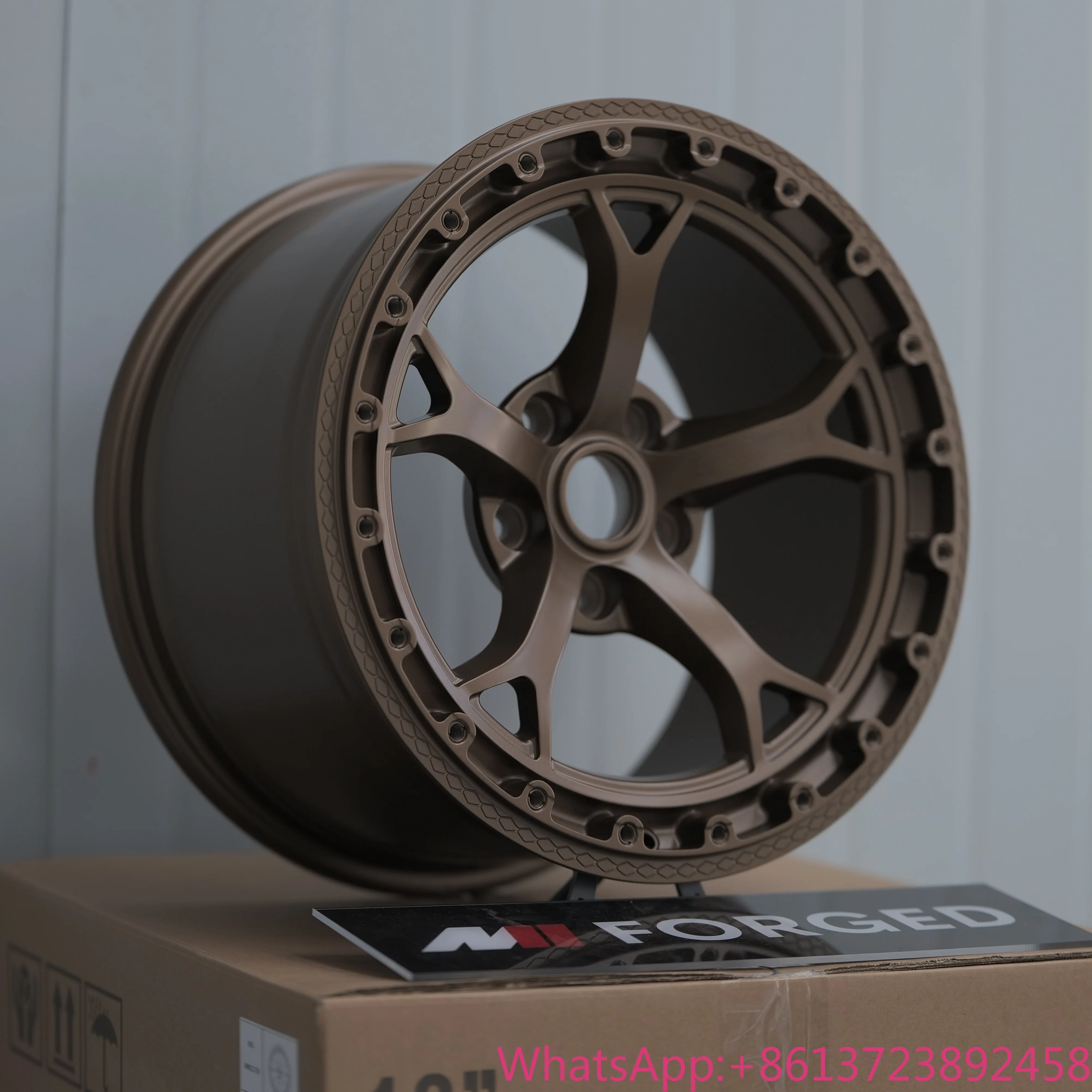 

MN Forged Custom Nismo V1 Five Spoke Bronze Beadlock Wheels for Nissan 370Z G37 Q50 Passenger Car Wheels