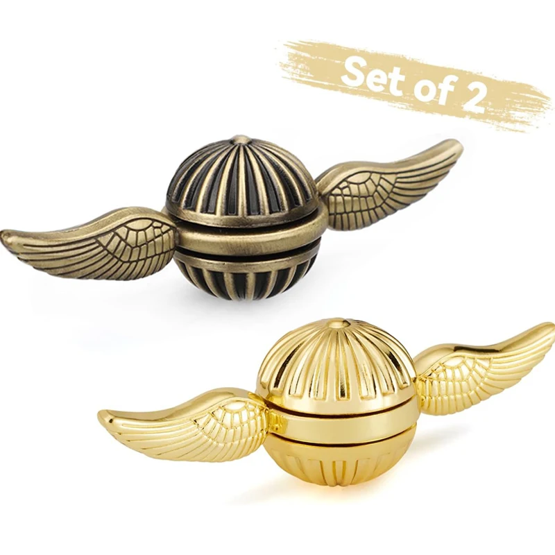 2개입 클래식 핑거팁 자이로 스트레스 해소 손가락 장난감 핸드 피젯 스피너 멋진 장난감 어린이 불안 ADHD 자폐증 선물