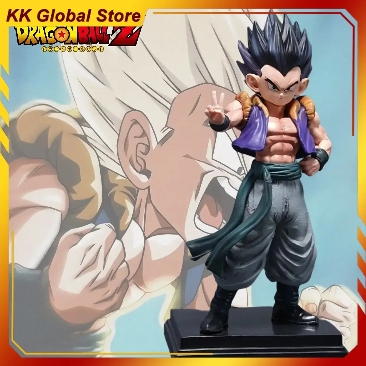 

New 22cm ONE PIECE Anime Figure Gotenks Scene Statue Peripheral PVC Model Desktop Decoration Ornaments Kids Birthday Gifts Toys