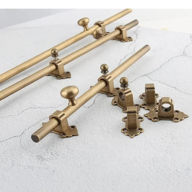 

Extended and Thickened Anti-theft Door Solid Brass Locking Buckle Retro Up Down Heaven Earth Gate Pin
